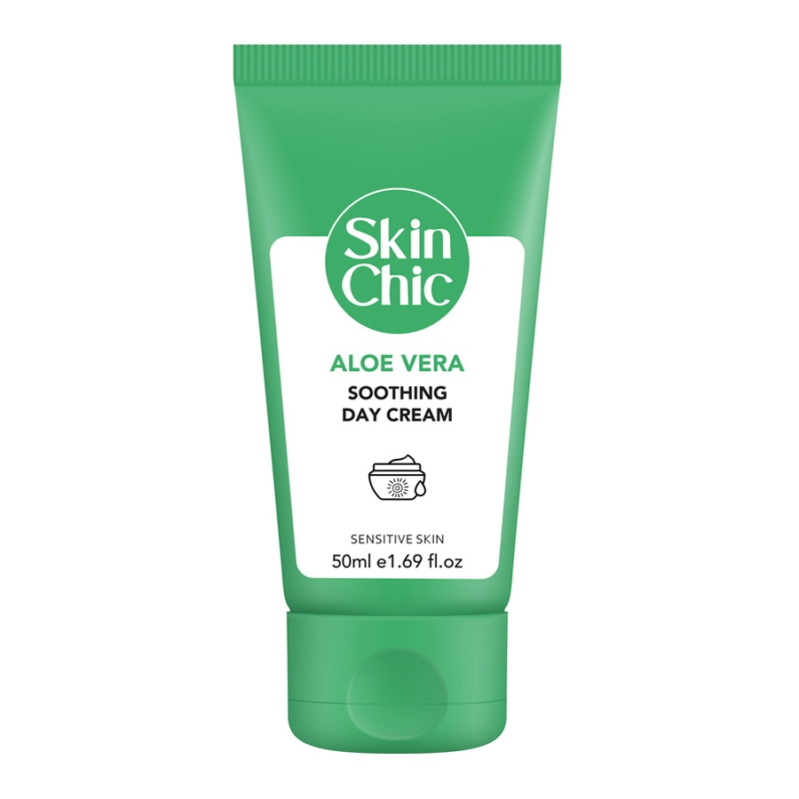 کرم روز پوست حساس اسکین شیک حاوی آلوئه ورا 50ml