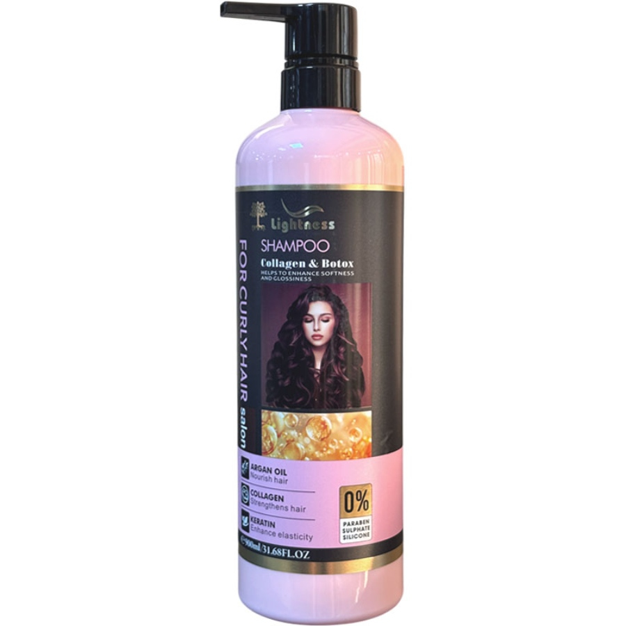 شامپو موهای فر لایتنس کلاژن و بوتاکس 900ml