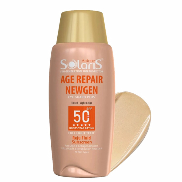 فلوئید ضد آفتاب رنگی ضد چروک آردن سولاریس Age Repair SPF50 