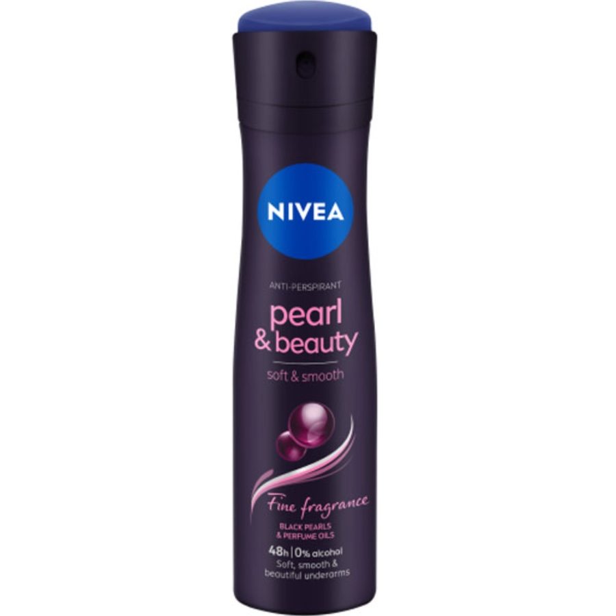 اسپری ضد تعریق زنانه مشکی نیوا pearl & beauty 