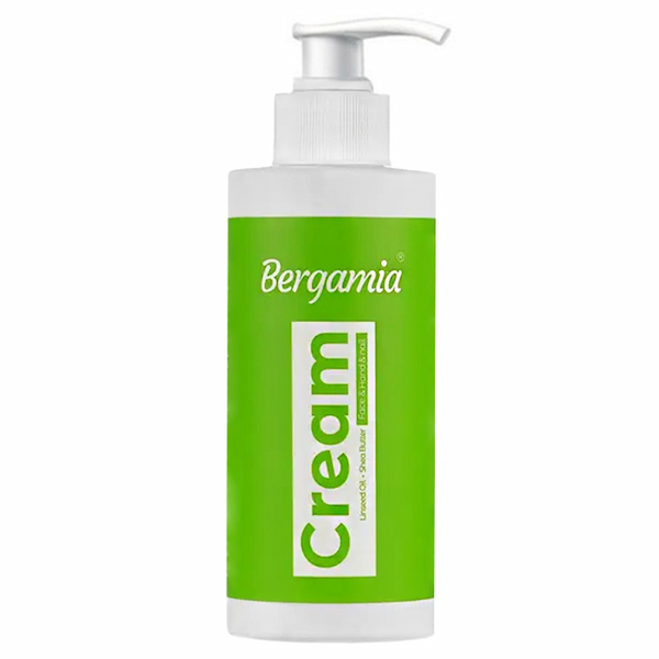 کرم مرطوب کننده برگامیا حاوی روغن کتان و شی باتر 250ml