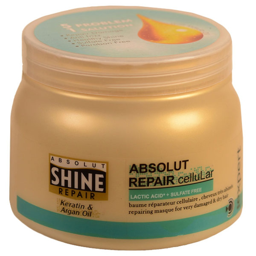 ماسک مو ترمیم کننده فاقد سولفات ابسولوت شاین 500ml