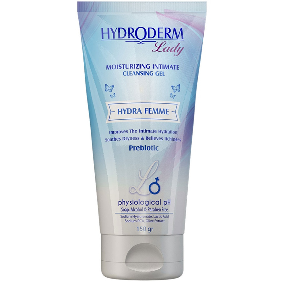 ژل بهداشتی بانوان هیدرودرم مرطوب کننده 150ml