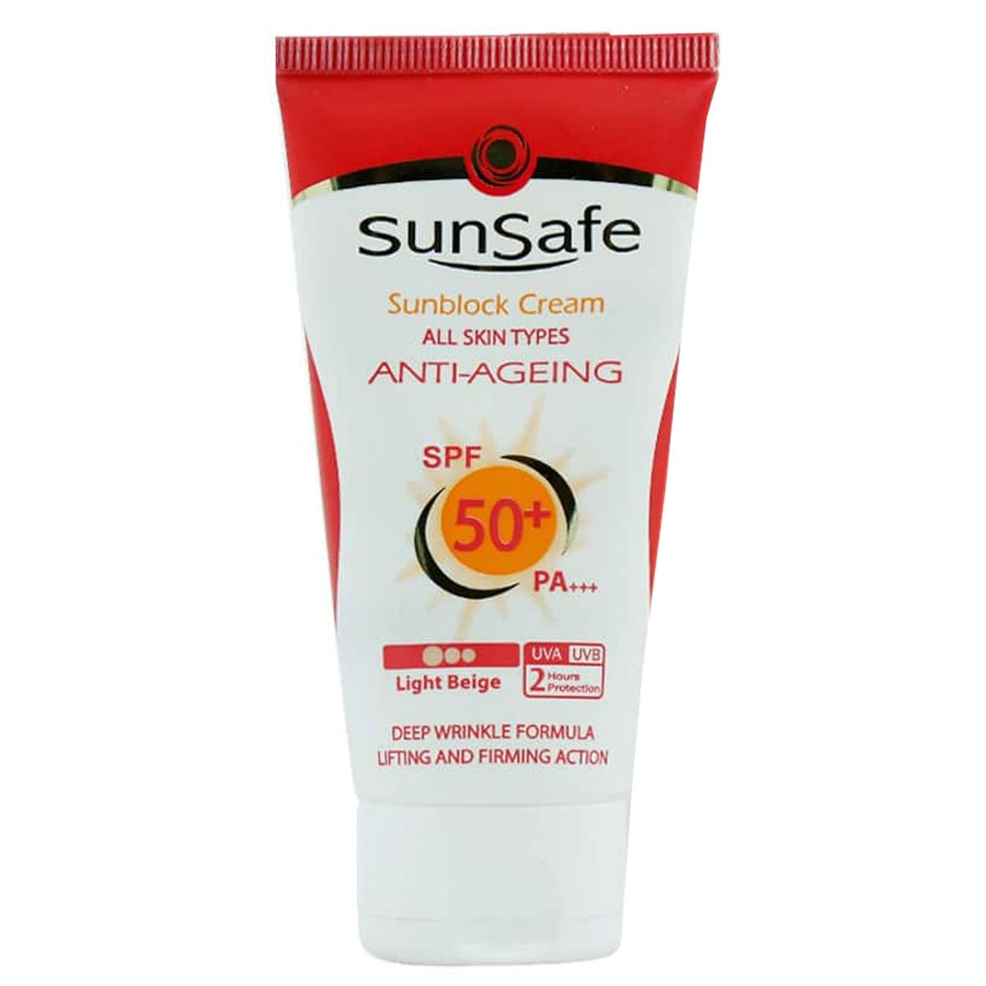 کرم ضد آفتاب رنگی ضد چروک سان سیف SPF50