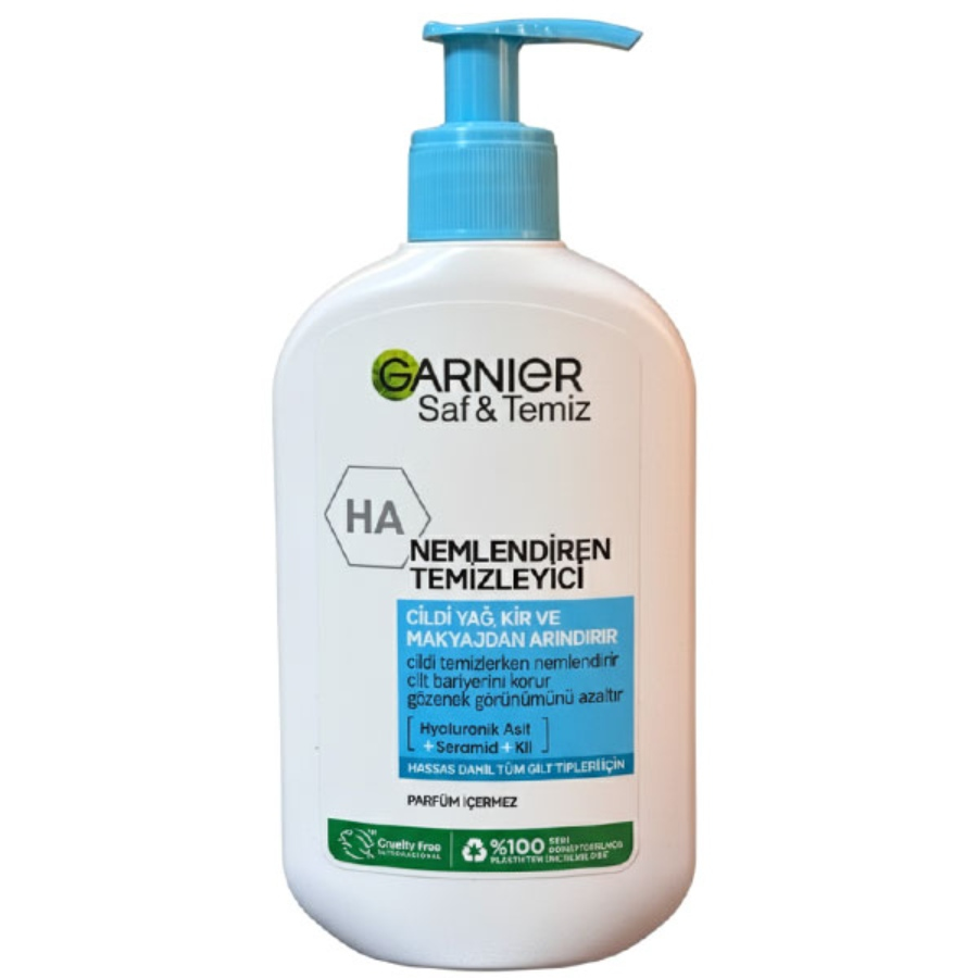 ژل شستشو آبرسان حاوی خاک رس Saf & Temiz گارنیه 