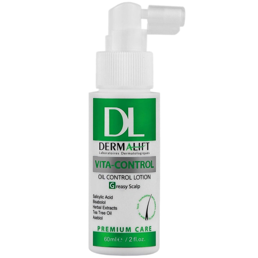 لوسیون مو کف سر چرب ویتاکنترل درمالیفت 60ml