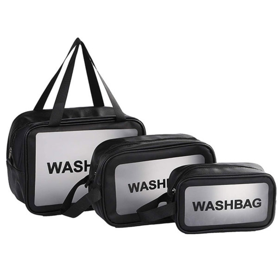 واش بگ ضد آب طرح مستطیل مشکی