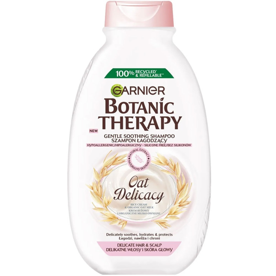 شامپو پوست سر حساس شیر جو دوسر Botanic Therapy گارنیه 400ml