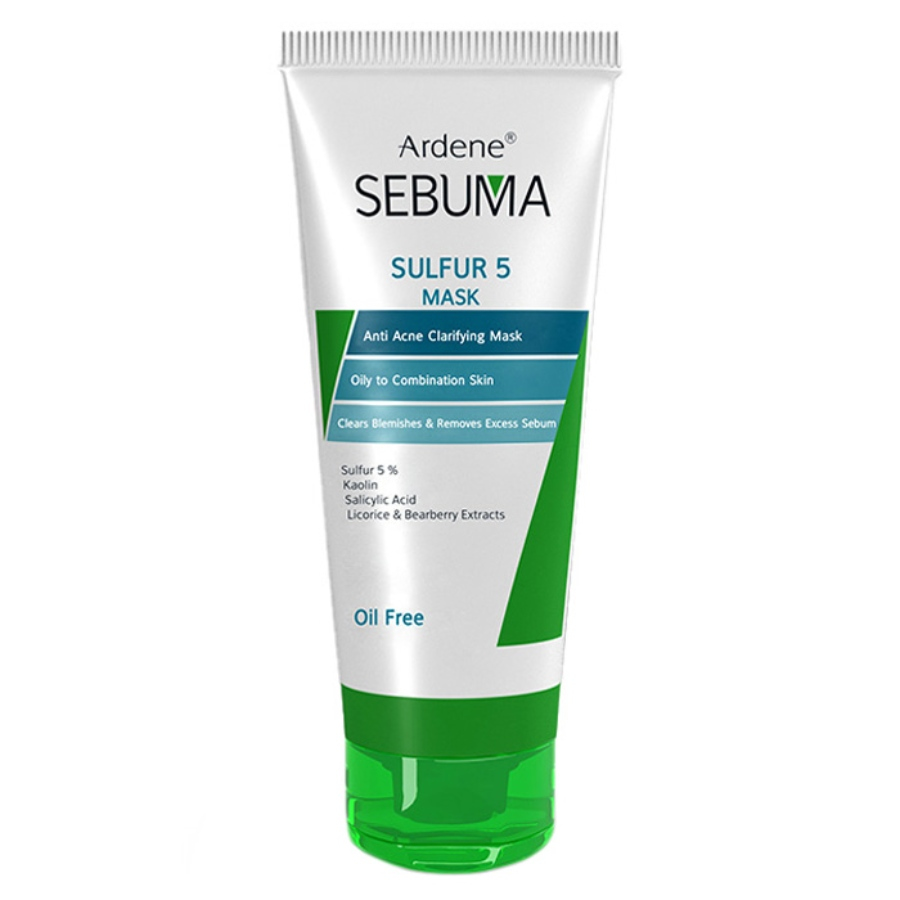 ماسک ضد جوش و پاکسازی پوست چرب Sulfur آردن سبوما 75gr