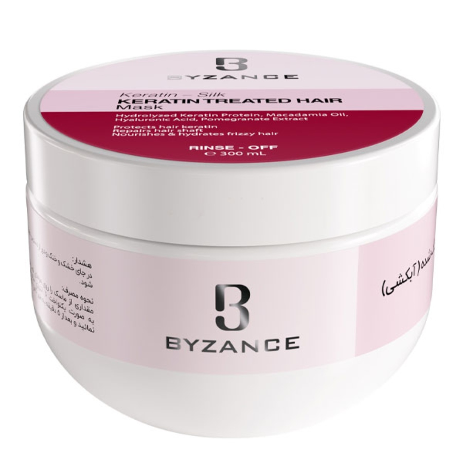 ماسک مو داخل حمام بیزانس موی کراتین و رنگ شده