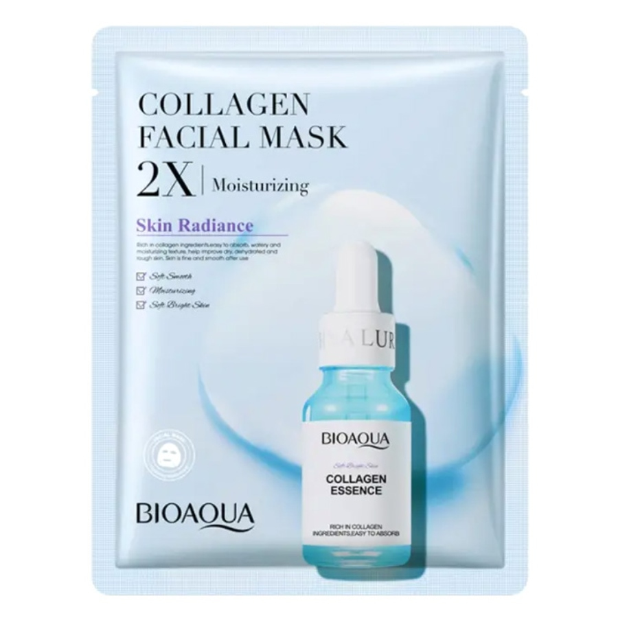 ماسک نقابی مرطوب کننده و کلاژن 2X بایوآکوا