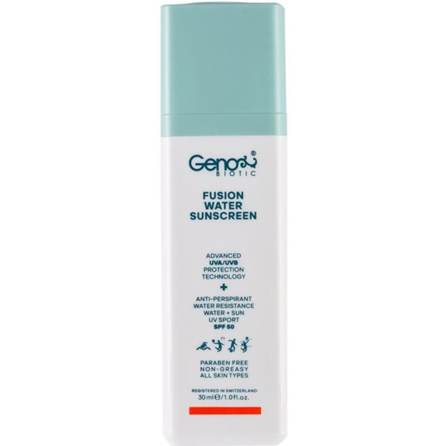 کرم ضد آفتاب فیوژن واتر مناسب انواع پوست ژنوبایوتیک 30ml