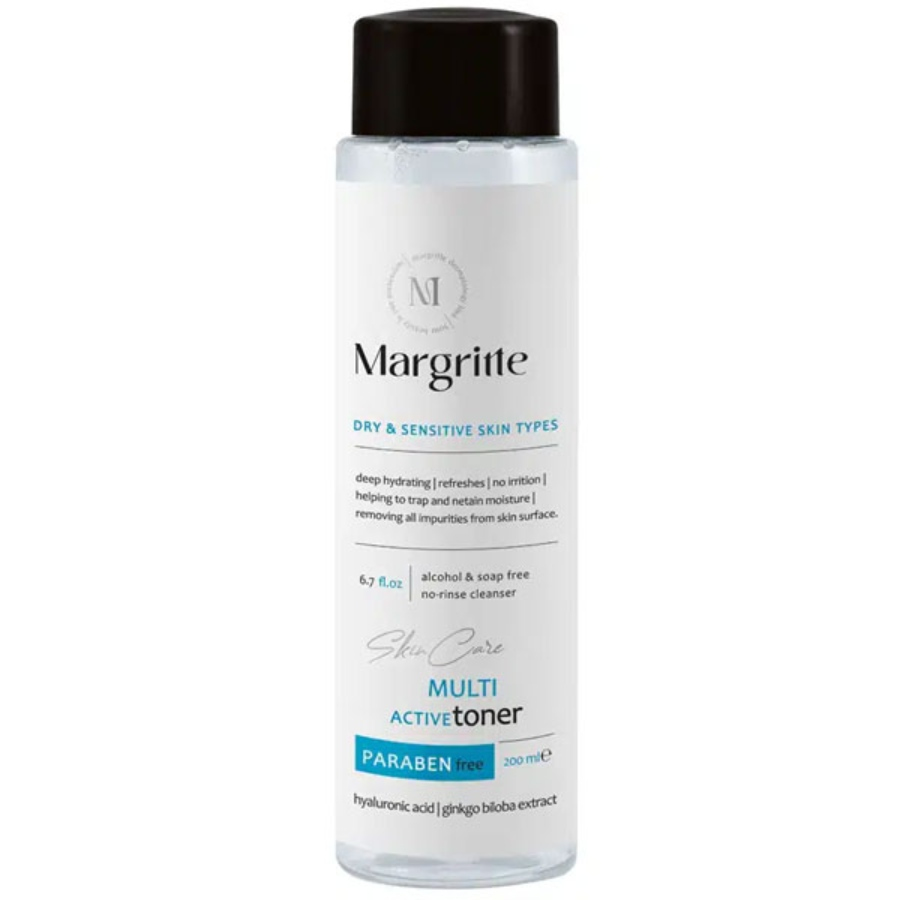 تونر مولتی اکتیو پوست خشک و حساس مارگریت 200ml