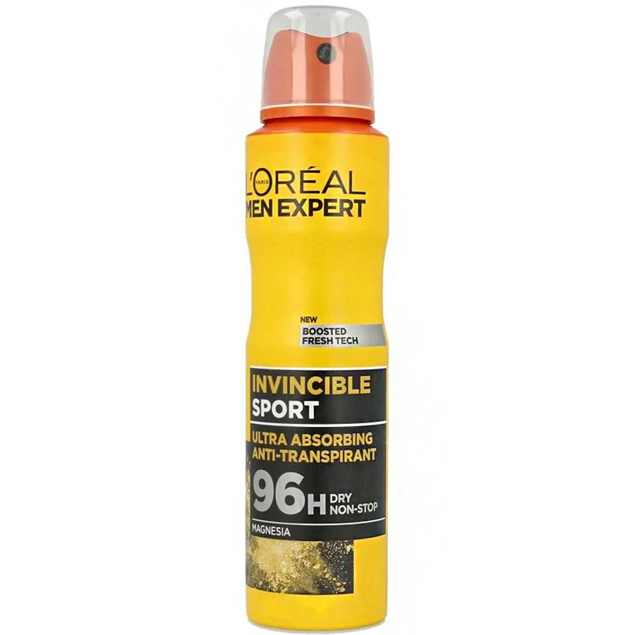 اسپری ضد تعریق مردانه 96 ساعته لورال 250ml Invincible Sport