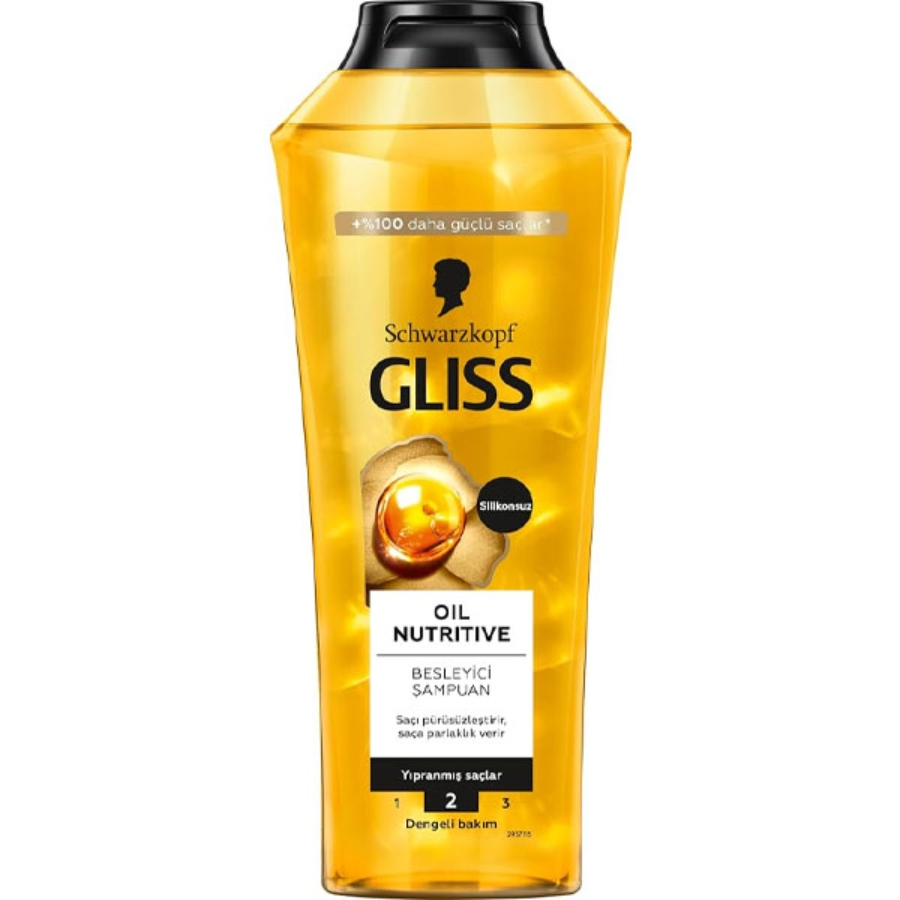 شامپو گلیس طلایی Gliss Oil Nutritive