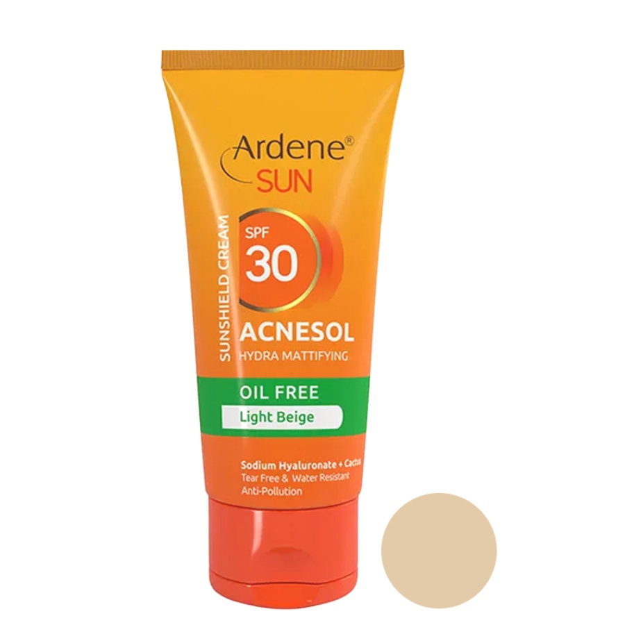 کرم ضد آفتاب رنگی SPF30 Acnesol آردن سان - بژ روشن