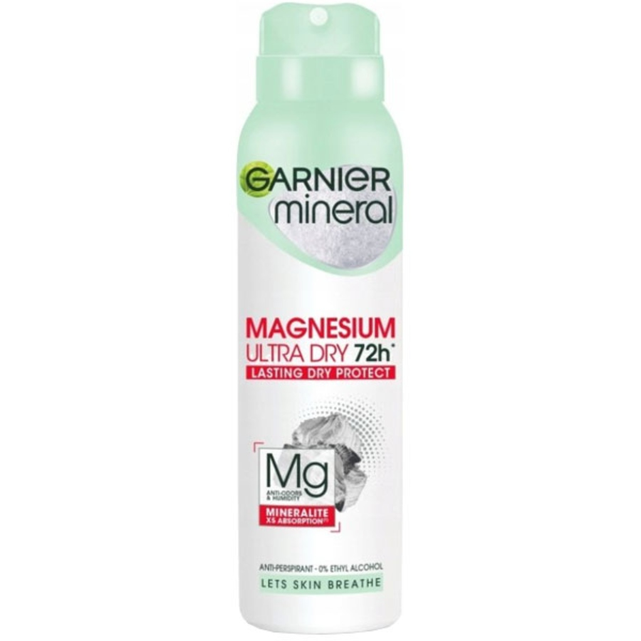 اسپری ضد تعریق زنانه 72 ساعته Magnezyum گارنیه 150ml