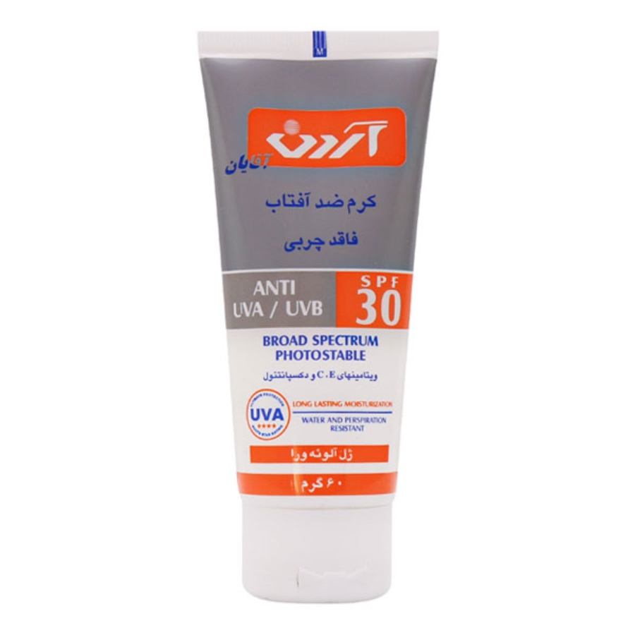 کرم ضد آفتاب آقایان آردن SPF 30 فاقد چربی 
