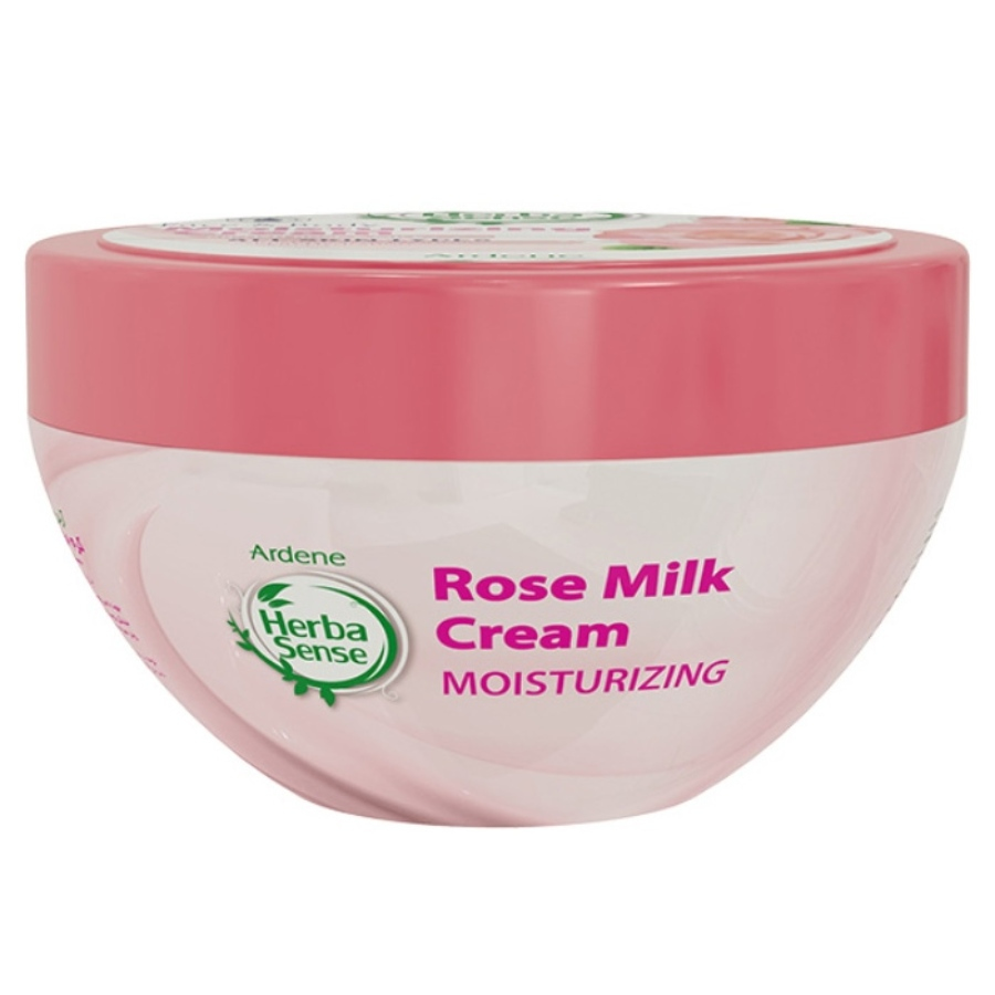 کرم مرطوب کننده عصاره رز و شیر آردن هرباسنس 150ml