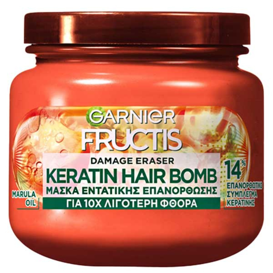 ماسک موی کراتینه گارنیه Keratin Hair Bomb 