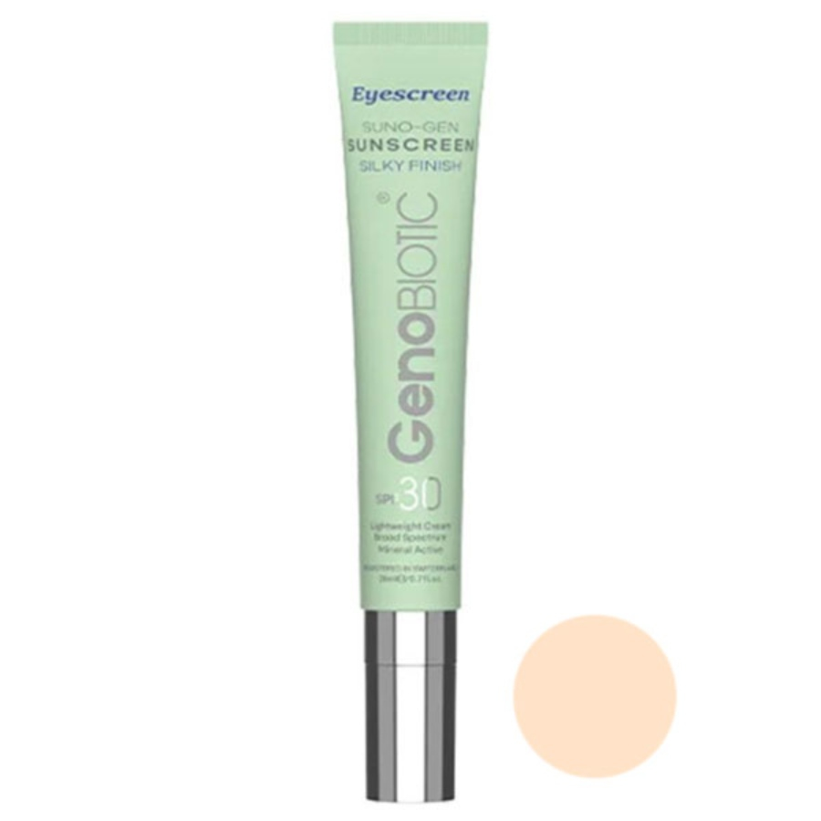 ضد آفتاب رنگی دور چشم ژنوبایوتیک spf 30 