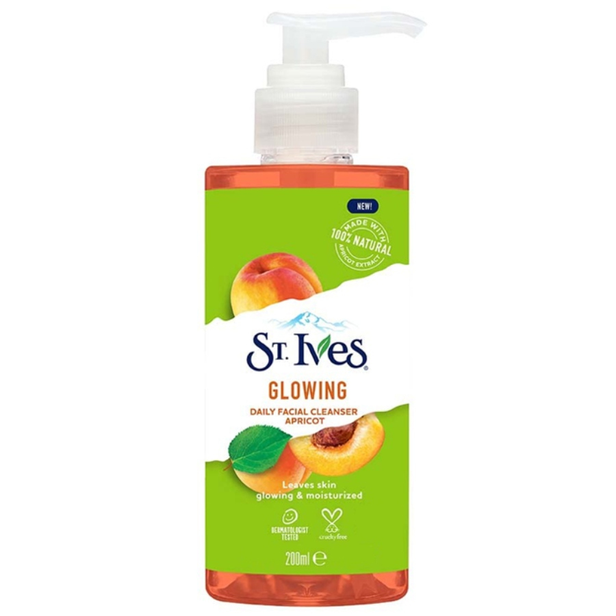 ژل شستشو عصاره زردآلو Glowing سینت ایوز 200ml