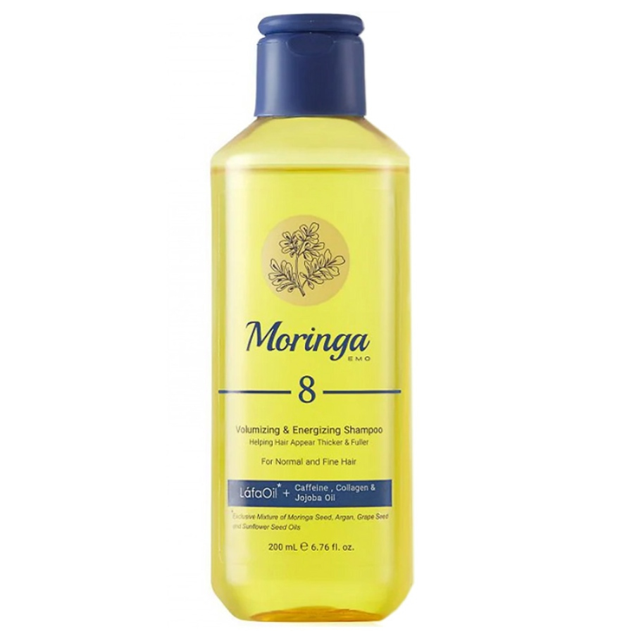 شامپو حجم دهنده موهای معمولی و نازک 8 مورینگا امو 200ml