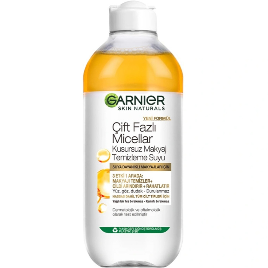 میسلار واتر دو فاز گارنیه  انواع پوست 400ml