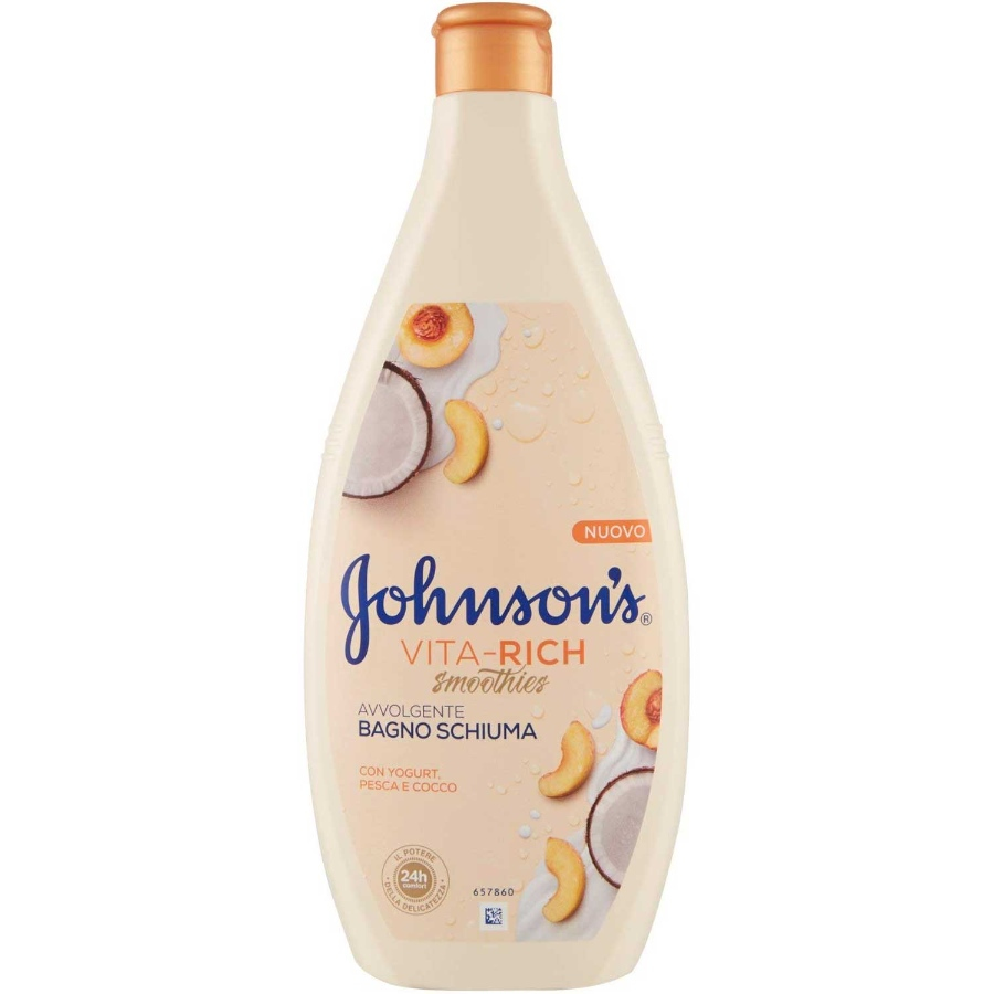 شامپو بدن عصاره هلو و نارگیل جانسون 750ml