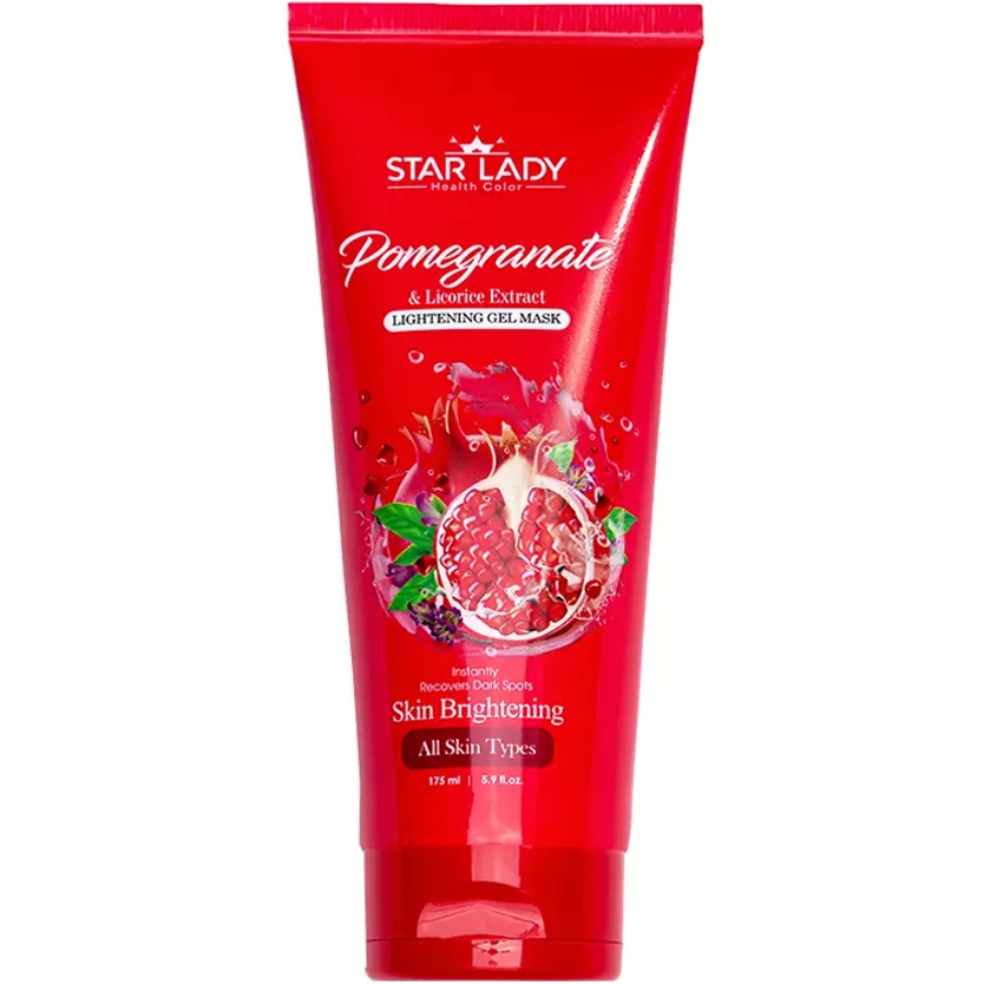 ژل ماسک صورت استار لیدی روشن کننده حاوی عصاره انار 175ml