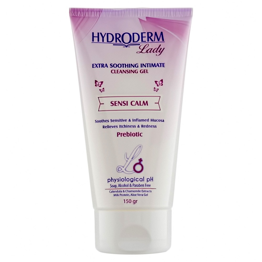 ژل بهداشتی بانوان هیدرودرم مخاط حساس و تحریک پذیر 150gr