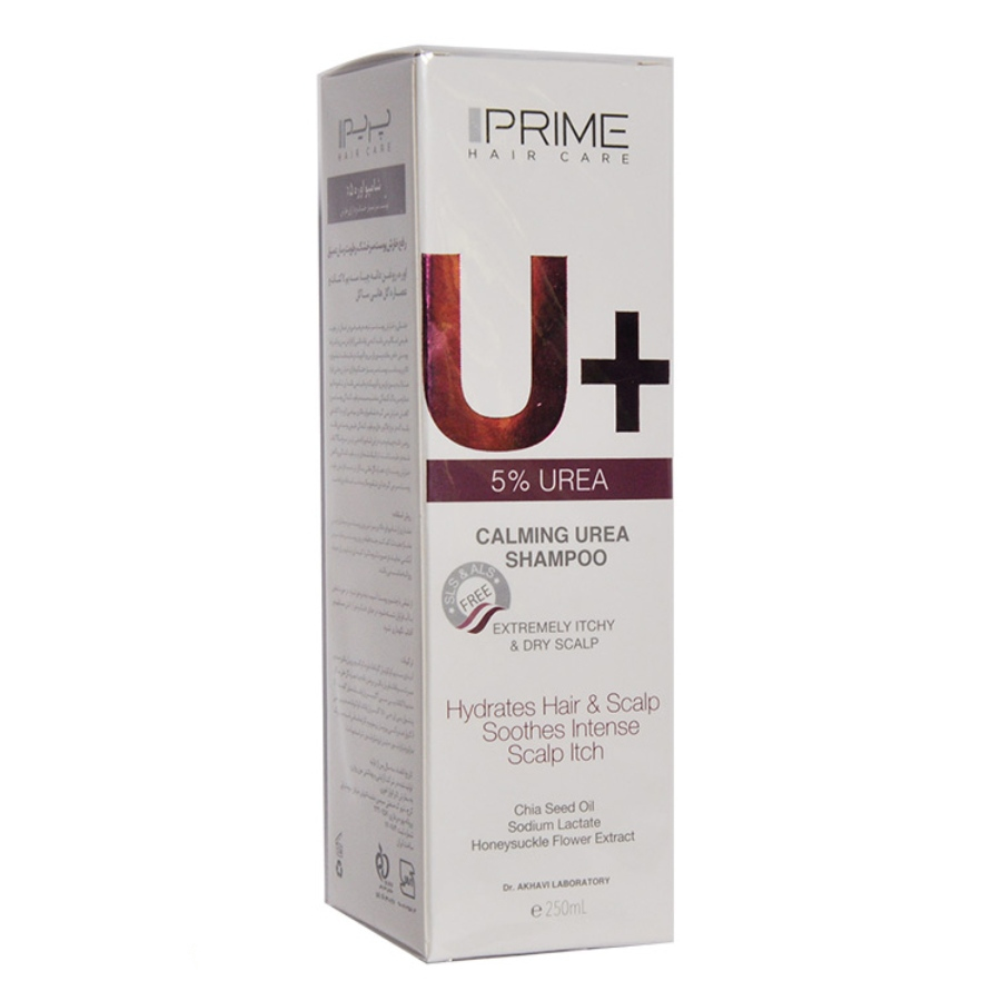 شامپو اوره 5% مناسب موهای آسیب دیده پوست سر بسیار خشک +U پریم 250ml
