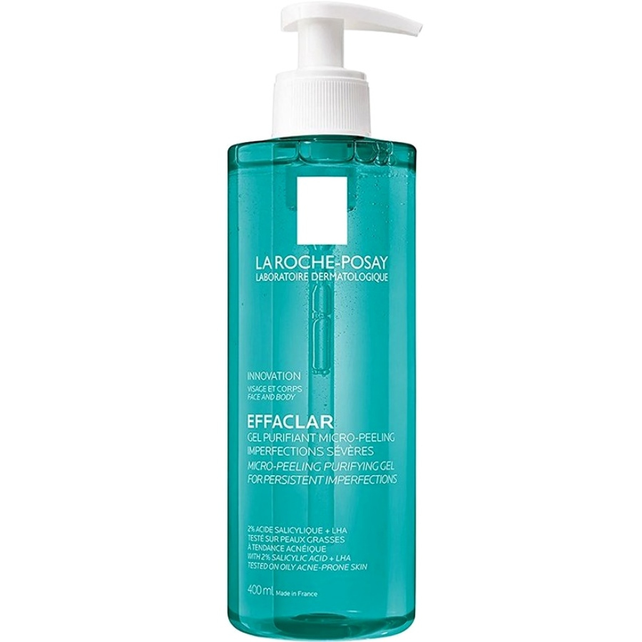 ژل شستشو و لایه بردار صورت و بدن Effaclar لاروش پوزای 400ml