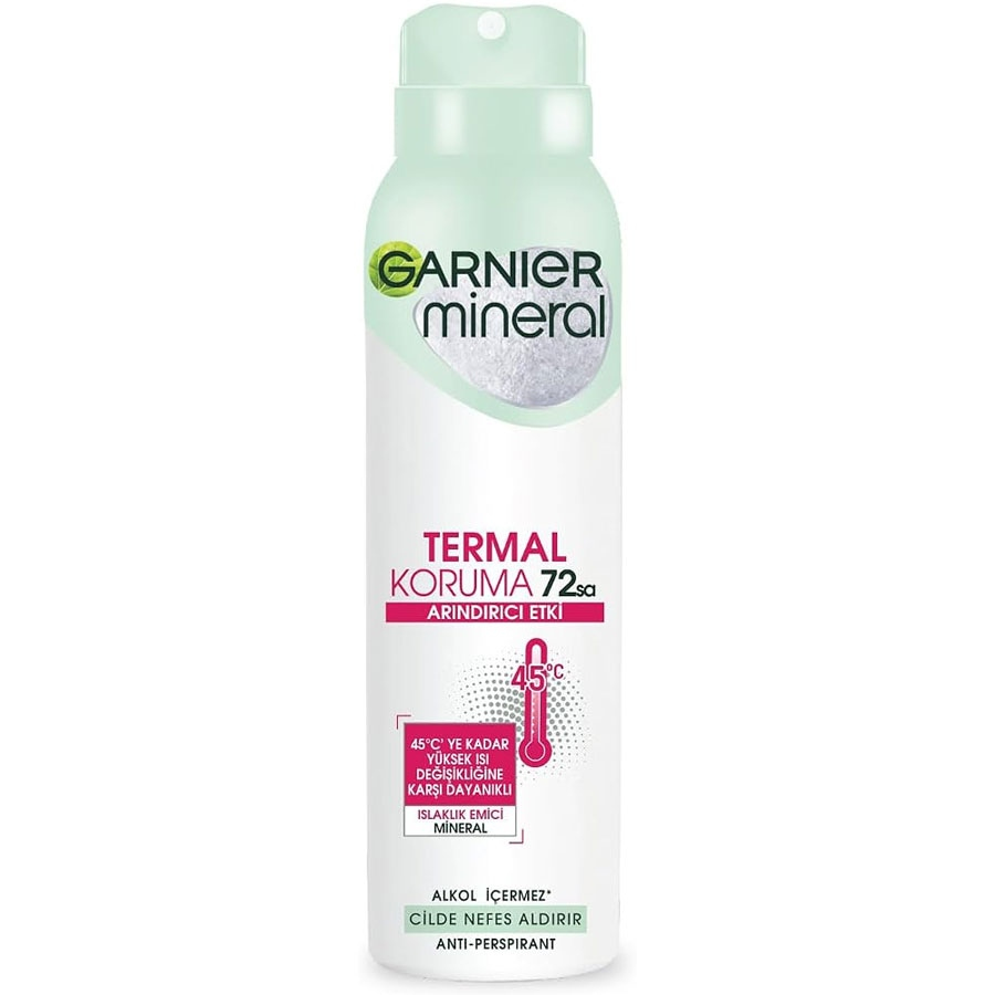 اسپری ضد تعریق زنانه ترمیک کنترل 72 ساعته گارنیه 150ml
