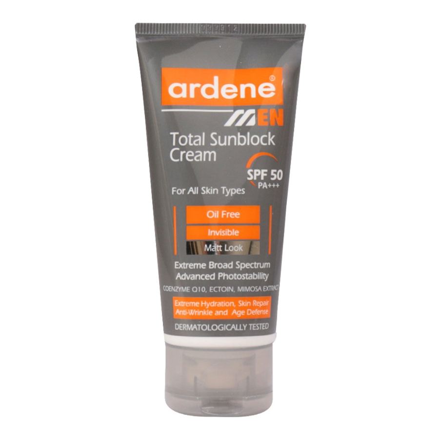 کرم ضد آفتاب آقایان آردن spf50 فاقد چربی 50ml