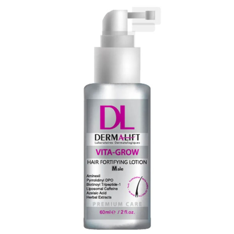 لوسیون تقویت موی سر آقایان درمالیفت 60ml
