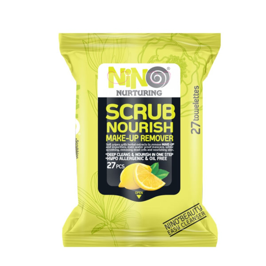 دستمال مرطوب پاک کننده آرایش نینو لایه بردار 27 عددی