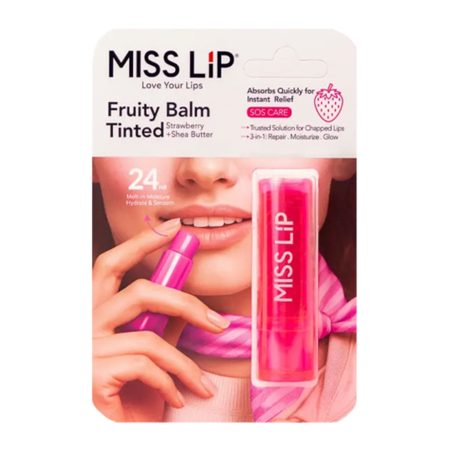 بالم لب رنگی میس لیپ توت فرنگی