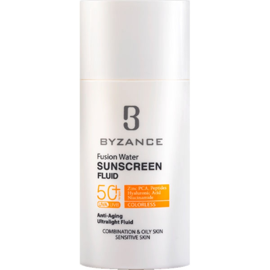ضد آفتاب فلوئید بیزانس spf50 فیوژن واتر 50ml