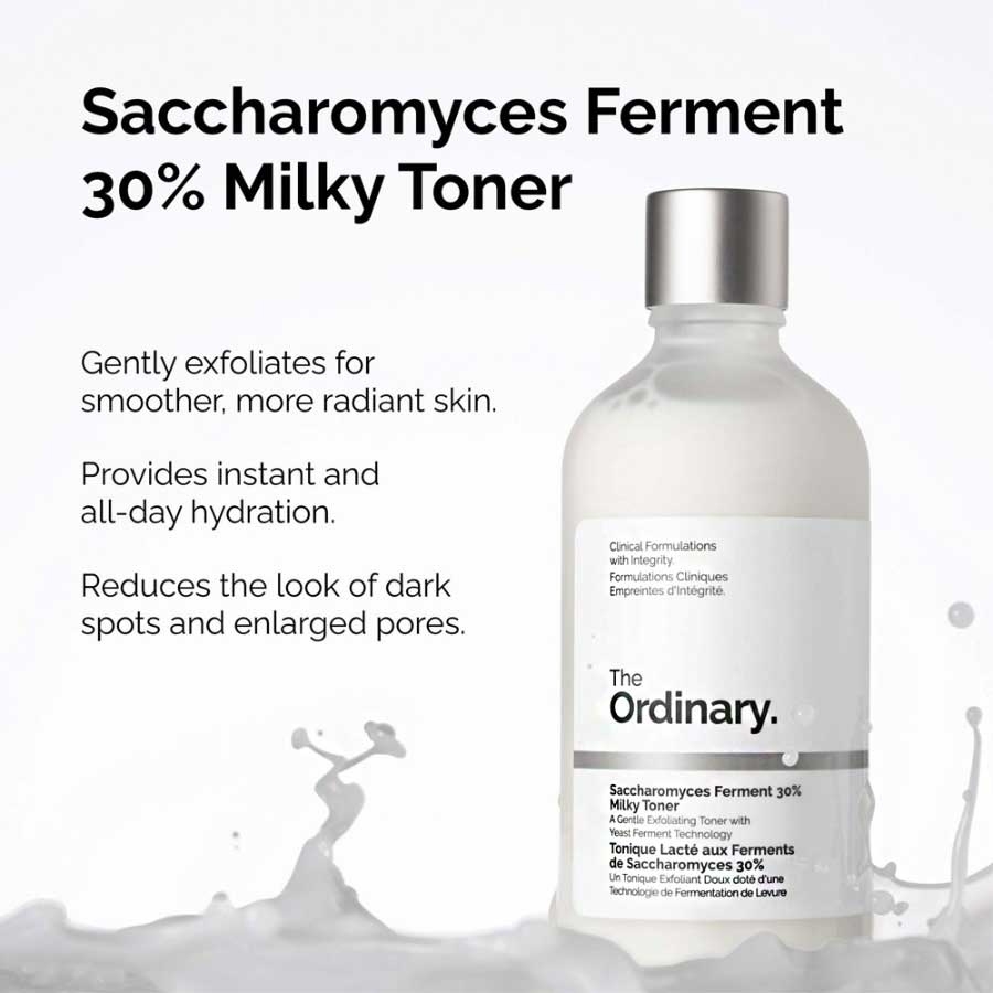 تونر شیر اوردینری حاوی ساکارومایسس تخمیر 100ml اوردینری