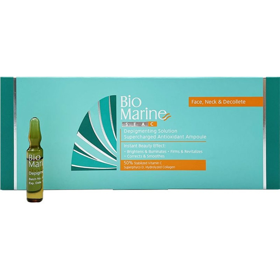 پک محلول ضد لک و ضد چروک صورت و گردن بایومارین 10عددی