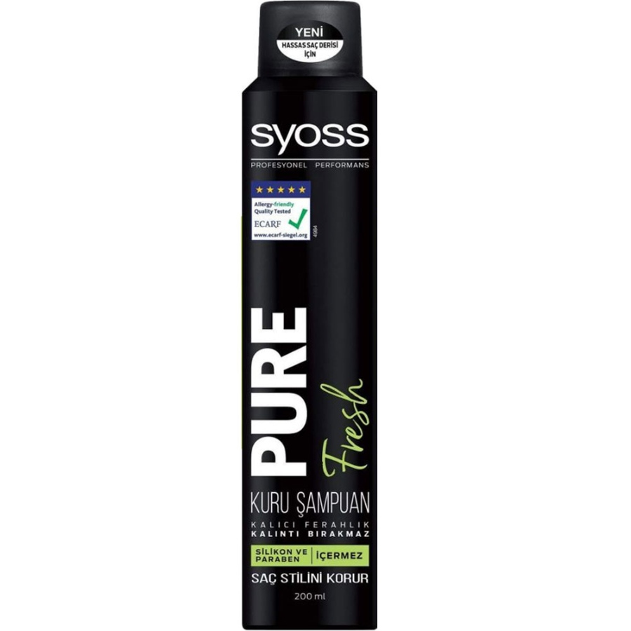 شامپو خشک شاداب کننده Pure Fresh سایوس 200ml