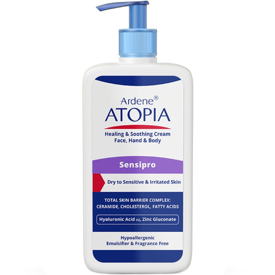کرم مرطوب کننده و التیام بخش پوست خشک و حساس Sensipro آردن آتوپیا 500ml