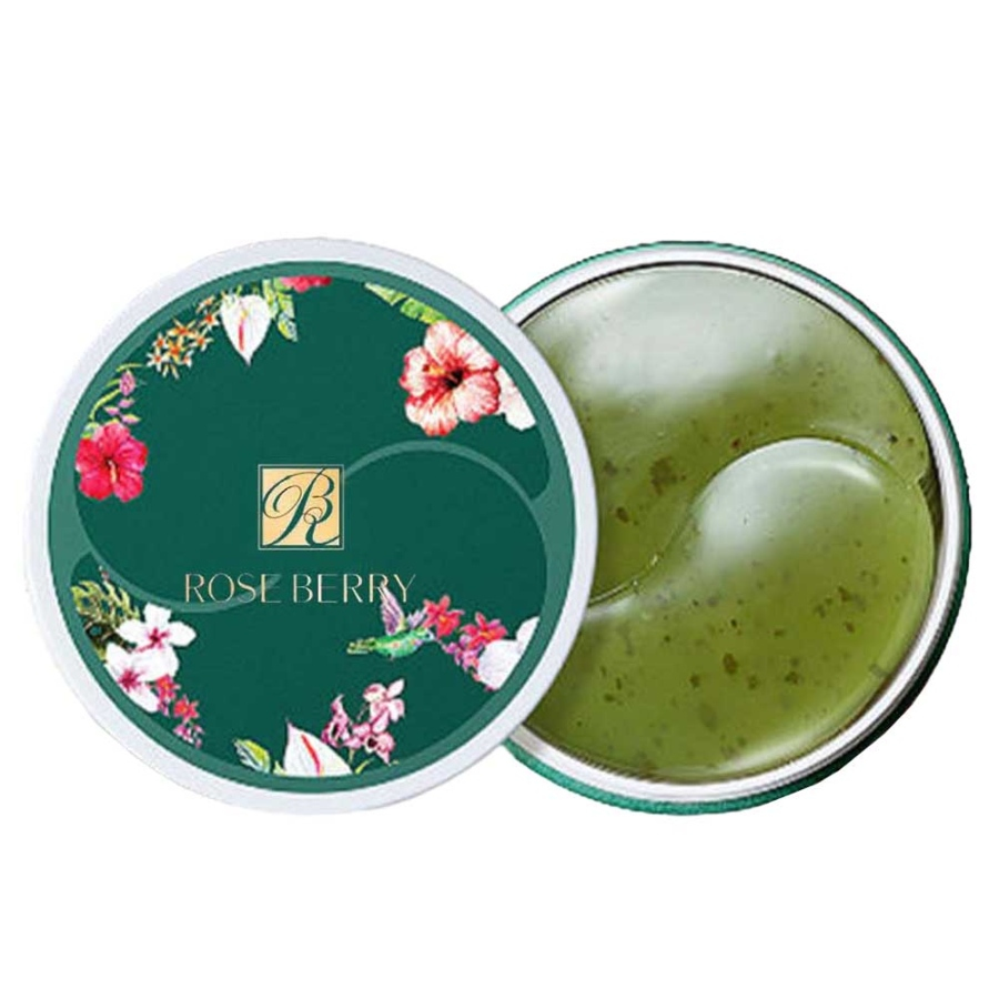 پچ زیر چشم چای سبز رز بری 60 عددی