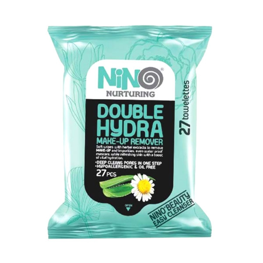 دستمال مرطوب پاک کننده آرایش آبرسان نینو 27 عددی