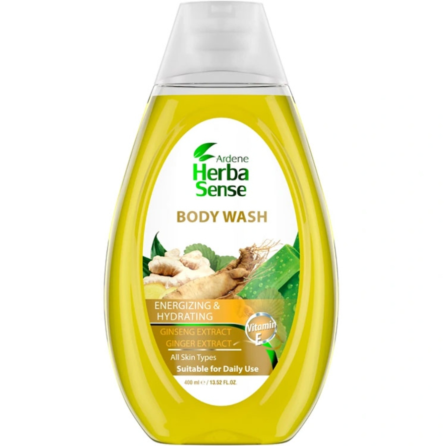 شامپو بدن عصاره زنجبیل و جینسینگ آردن هرباسنس 400ml