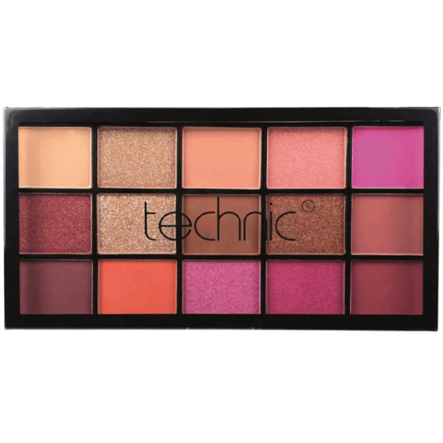 پالت سایه 15 رنگ تکنیک Hot Love 