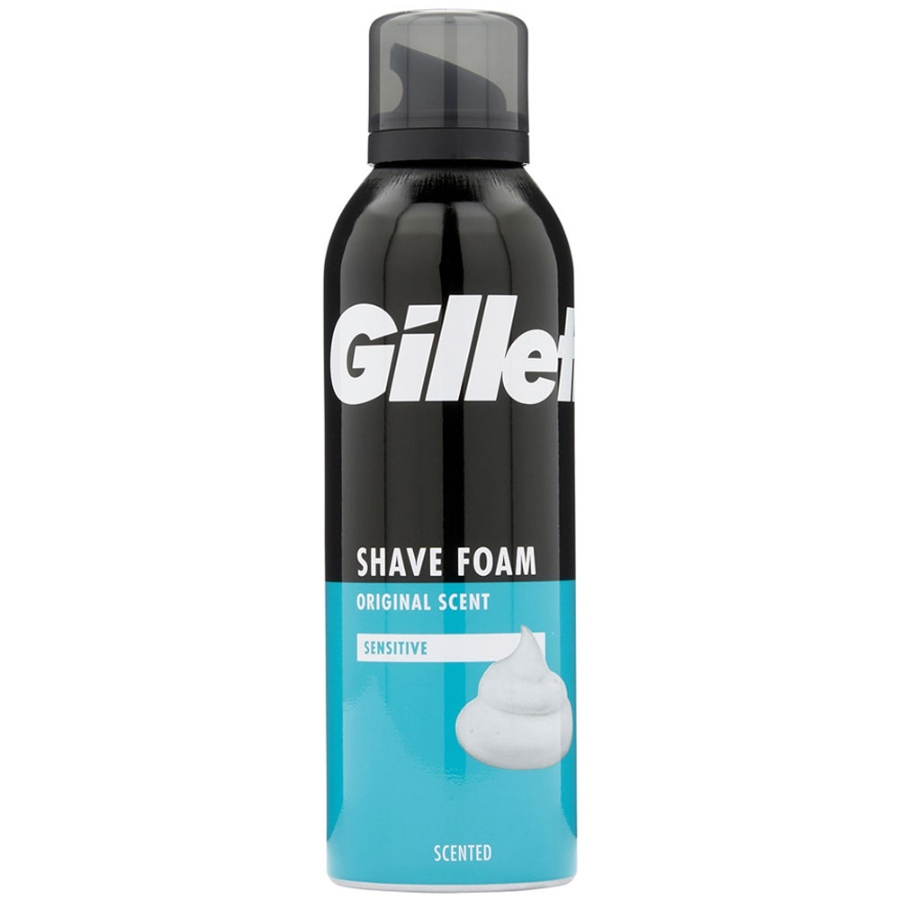 فوم اصلاح صورت ژیلت Original Scent پوست حساس 200ml