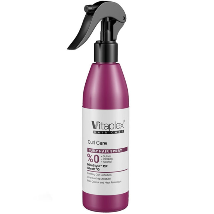 اسپری موهای فر ویتاپلکس آبرسان و نرم کننده 300ml