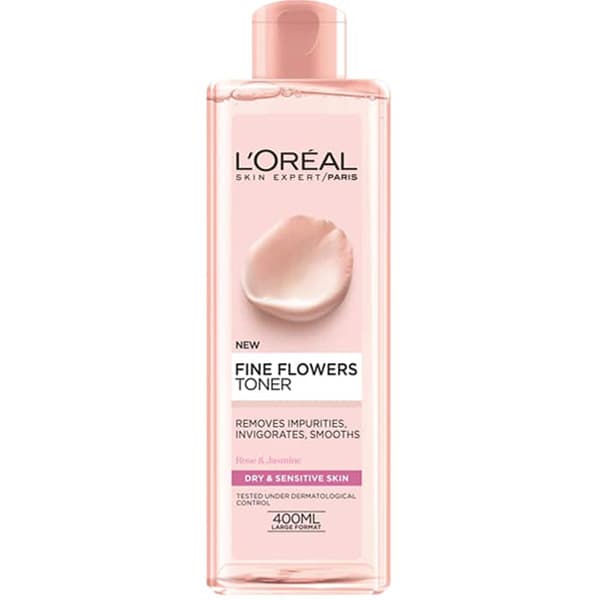 تونر پوست خشک و حساس Fine Flowers لورال 400ml